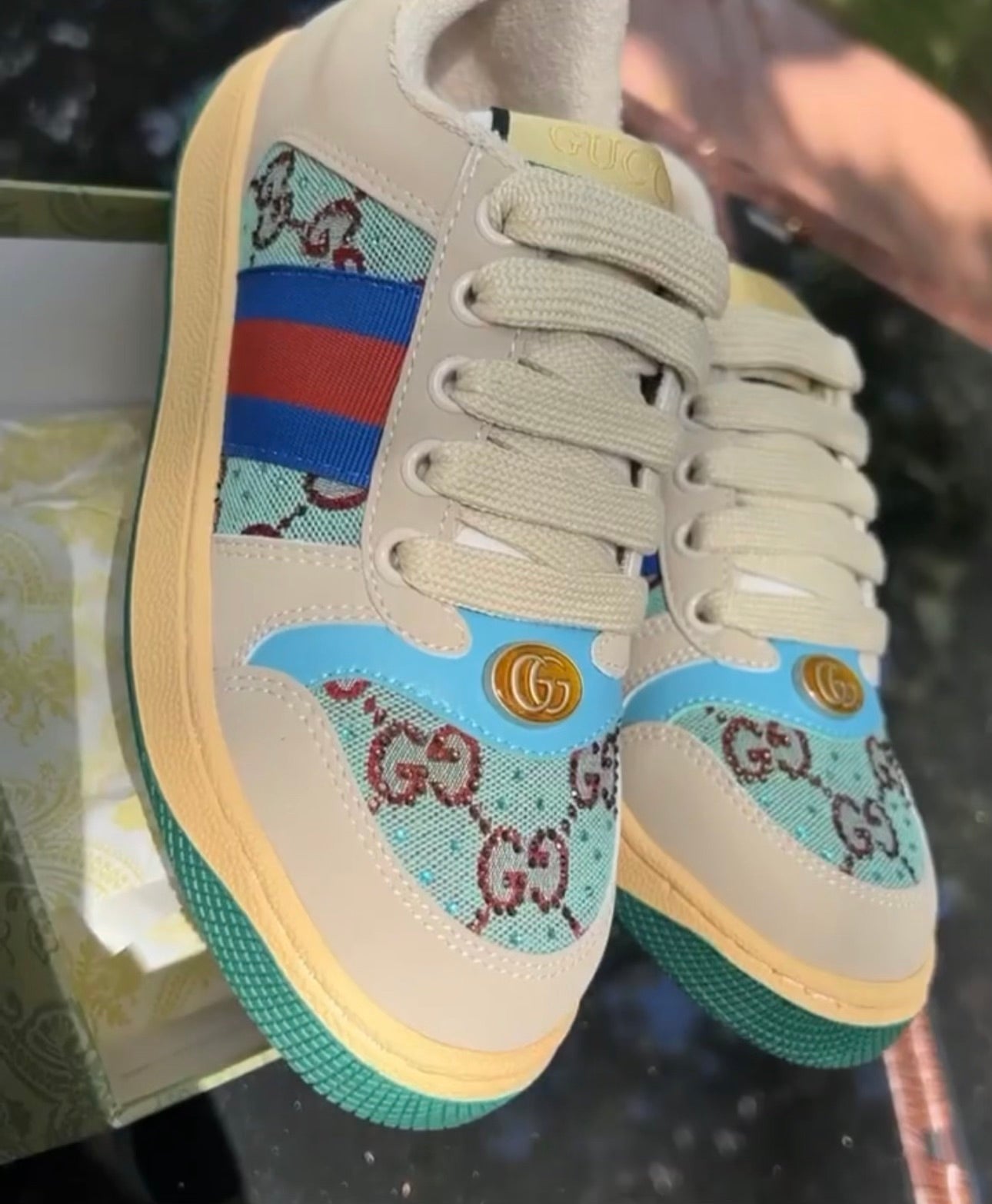 Photo of Gucci Screener Sneakers Blue (Kids)