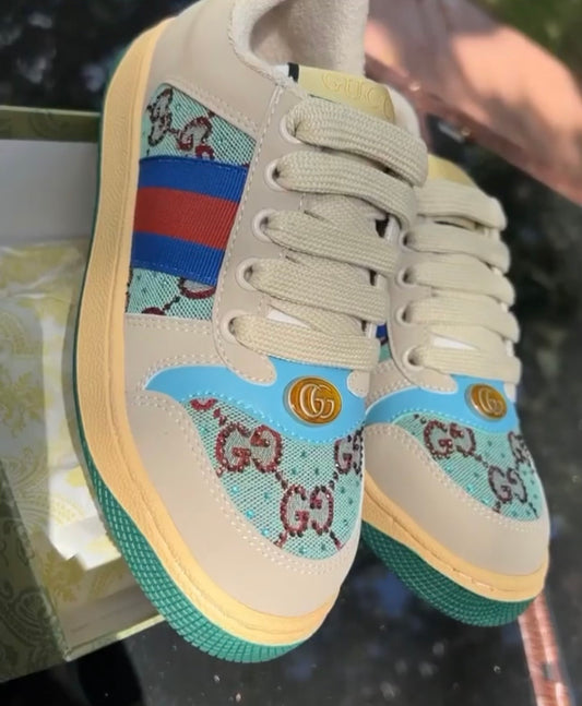 Photo of Gucci Screener Sneakers  Blue (Kids)