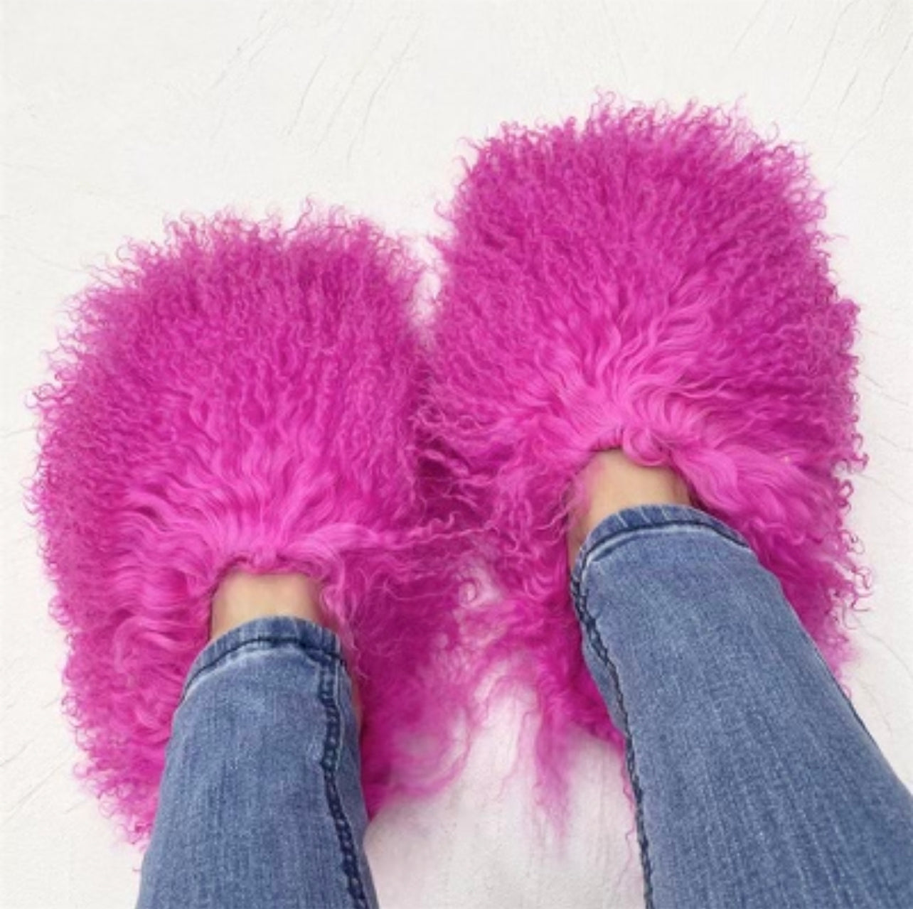 Photo of Fur Slides Fuchsia