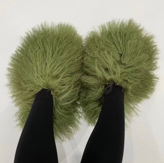 Photo of Fur Slides Olive